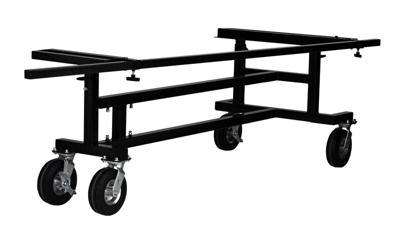 Corps Design Marimba Frame - Adjustable, Stable, and Protective Frame for 4.3 to 5.5 Octave Marimbas - Asymmetrical Casters, Removable Auxiliary Rail, SKU: FCMAR Corps Design Logo - We Move Music