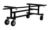 Corps Design Marimba Frame - Adjustable, Stable, and Protective Frame for 4.3 to 5.5 Octave Marimbas - Asymmetrical Casters, Removable Auxiliary Rail, SKU: FCMAR