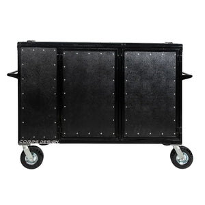 Corps Design Large Mixer Cart with 24U Shock-Mount Rack Space, Side Access & Storage - FCMIX24 - Durable, Impact-Resistant Casters, AC Power & Custom I/O Ports for Professional Equipment Management Corps Design Logo - We Move Music
