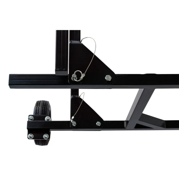 Corps Design Folding Multi-Percussion Rack - FCPERC | Adjustable All-Steel Frame, Foam-Filled Casters, Compatible with Square Percussion Clamps | Ideal for Marching Ensembles and Schools Corps Design Logo - We Move Music
