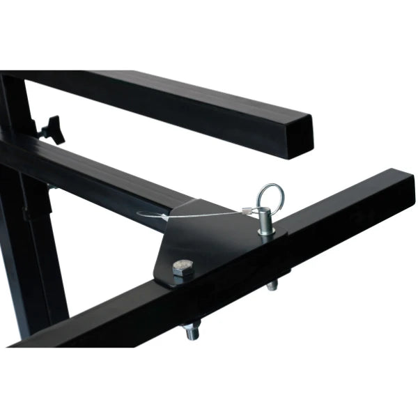 Corps Design Folding Multi-Percussion Rack - FCPERC | Adjustable All-Steel Frame, Foam-Filled Casters, Compatible with Square Percussion Clamps | Ideal for Marching Ensembles and Schools Corps Design Logo - We Move Music
