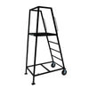 Corps Design "Elevate" Podium - 5' x 30" x 30", 2-Wheel, Black Satin Powder Coat, Safety Railing with Skid Guard - FCPOD5.2 Corps Design Logo - We Move Music