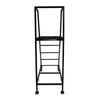 Corps Design "Elevate" Podium - 5' x 30" x 30", 2-Wheel, Black Satin Powder Coat, Safety Railing with Skid Guard - FCPOD5.2 Corps Design Logo - We Move Music