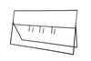 Corps Design Adjustable Height Sideline Screen (10' x 4'-6') with Flag/Rifle Brackets - FCSL14-ADJ | Durable, Versatile Sports Field Equipment for Professional Use Corps Design Logo - We Move Music