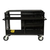 Corps Design Enclosed Synth Cart with Shock-mount 12U Rack – FCSYNTH-X12, 24” x 60” Carpeted Top Deck, Removable Lid, Custom Power Pass-throughs, 8” Super Casters – Ideal for Electronics and Amplifier Storage Corps Design Logo - We Move Music