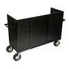 Corps Design Enclosed Synth Cart with Shock-mount 12U Rack – FCSYNTH-X12, 24” x 60” Carpeted Top Deck, Removable Lid, Custom Power Pass-throughs, 8” Super Casters – Ideal for Electronics and Amplifier Storage Corps Design Logo - We Move Music