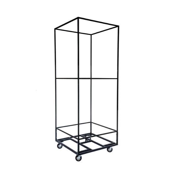 Corps Design 4' x 4' x 10' Tower FCTWR - Floating Display Tower with Hidden Casters, Heavy Base, and Counterweight Post for Exhibitions and Events Corps Design Logo - We Move Music