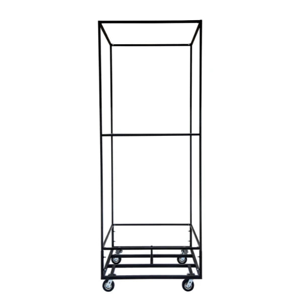 Corps Design 4' x 4' x 10' Tower FCTWR - Floating Display Tower with Hidden Casters, Heavy Base, and Counterweight Post for Exhibitions and Events Corps Design Logo - We Move Music