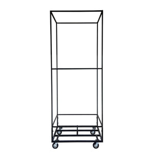 Corps Design 4' x 4' x 10' Tower FCTWR - Floating Display Tower with Hidden Casters, Heavy Base, and Counterweight Post for Exhibitions and Events Corps Design Logo - We Move Music