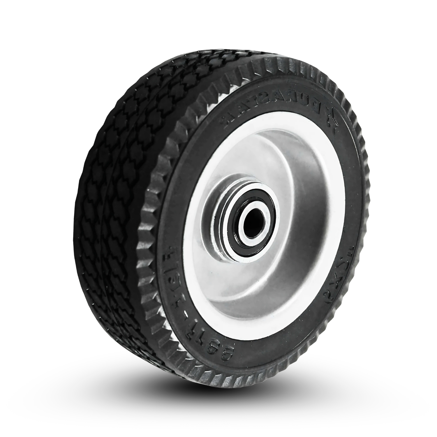 Flat-free foam-filled wheels — no air, no flats
