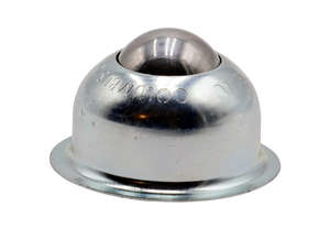 Hudson Bearing FLBT 1 1" Carbon Steel Ball Transfer Unit – 75 lb
