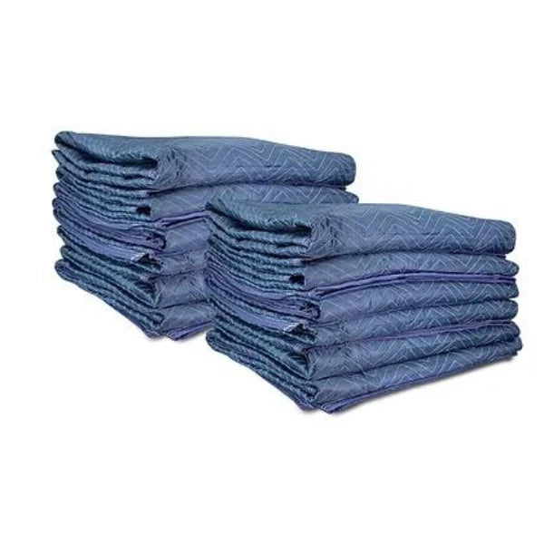 ProSeries™ ProMover Moving Pads & Padded Covers - 72" x 80" Dark Blue/Light Blue/Navy, 12-Pack - FP2021 American-Moving-Supplies