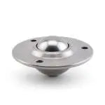 FSBT 1-1/4 SS MW Air Cargo Flying Saucer with 420 Stainless Steel Ball Transfers and Stainless Steel Housing, capable of supporting up to 275 lbs