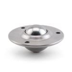 FSBT 1-1/4 SS MW Air Cargo Flying Saucer with 420 Stainless Steel Ball Transfers and Stainless Steel Housing, capable of supporting up to 275 lbs