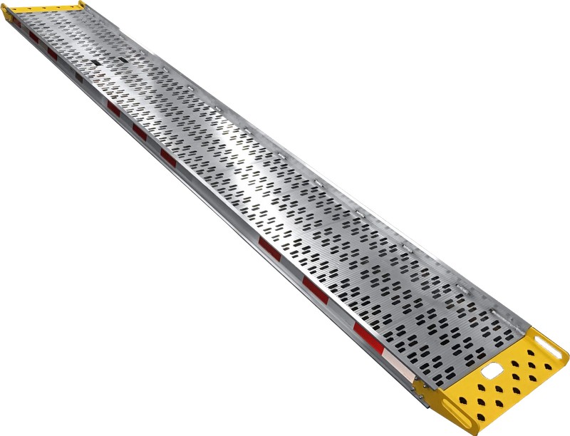 12ft Food Service Walk Ramp with Double Hook - High-Traction, Lightweight Aluminum FSW-2612-AH BP MFG