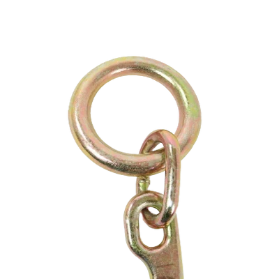 H-15FJ 15-Inch J Hook with Chain Link and O-Ring - 16,200 lbs Load Capacity, High-Grade Steel CasterHQ