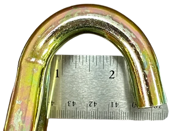 Heavy-Duty 2-Inch Wire Hook with 1.25-Inch Mouth, 6000 lbs Break Strength - Durable, Corrosion-Resistant CasterHQ