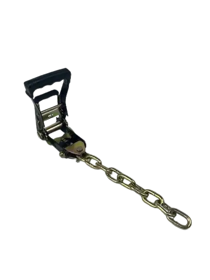 2" Black Heavy Duty Ratchet with Chain Tail -  | CasterHQ