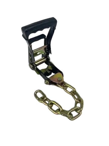 2" Black Heavy Duty Ratchet with Chain Tail -  | CasterHQ