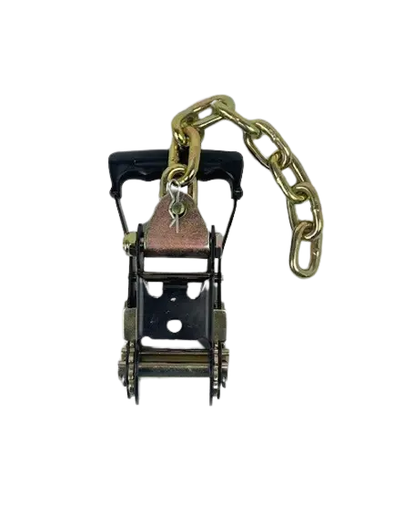 2" Black Heavy Duty Ratchet with Chain Tail -  | CasterHQ