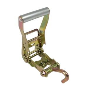 H-2RFH 2-Inch Ratchet Tie Down with Finger Hook - Secure 3,333 lbs Load Capacity - Reliable Short Wide Handle for Heavy-Duty Use CasterHQ