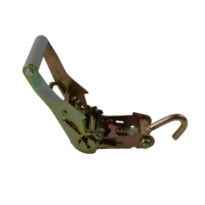 H-2RFH 2-Inch Ratchet Tie Down with Finger Hook - Secure 3,333 lbs Load Capacity - Reliable Short Wide Handle for Heavy-Duty Use CasterHQ