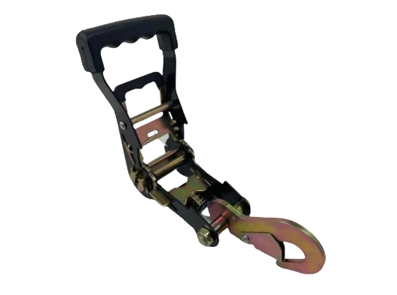 2" Black Heavy-Duty Ratchet with Snap Hook SAFE 'N SECURE LLC