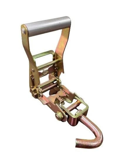 2" Wide Ratchet Handle with Swivel-J Hook - H-2RSJ | Heavy-Duty 3,333 lbs Load Capacity | Secure Steel Construction CasterHQ