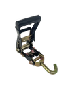 2" Black Heavy Duty Ratchet with Swivel J-Hook SAFE 'N SECURE LLC