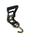 2" Black Heavy Duty Ratchet with Swivel J-Hook SAFE 'N SECURE LLC