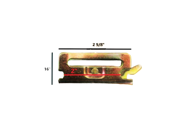 2" Spring E-Track Fitting for Vertical/Horizontal Tracks CasterHQ