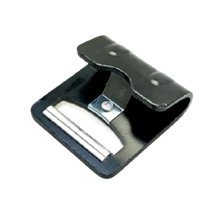 H-4FHK-20 - 4” Flat Hook w/ Keeper: High-Strength 16,000 lbs Load Handling for Industrial Use CasterHQ