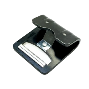 H-4FHK-20 - 4” Flat Hook w/ Keeper: High-Strength 16,000 lbs Load Handling for Industrial Use CasterHQ