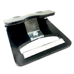H-4FHK-20 - 4” Flat Hook w/ Keeper: High-Strength 16,000 lbs Load Handling for Industrial Use CasterHQ