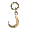 8-Inch Grade 70 J Hook - Heavy Duty Towing and Cargo Hook with 16,200 lbs Load Capacity CasterHQ