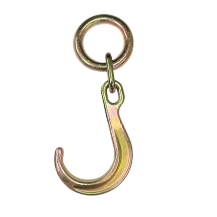 8-Inch Grade 70 J Hook - Heavy Duty Towing and Cargo Hook with 16,200 lbs Load Capacity CasterHQ