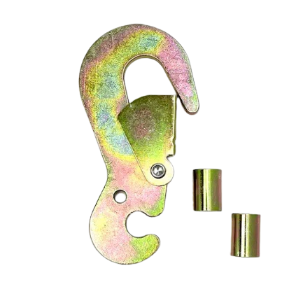 Heavy-Duty H-HRB-10 Hook for Ratchet Buckle – 10,000 lbs Load Capacity | High-Grade Steel, Corrosion-Resistant CasterHQ