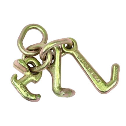 H-RTJ-FG Forged RTJ Cluster Hooks - 5,400 lbs Load Capacity, Corrosion-Resistant Steel, Professional Towing and Cargo Management CasterHQ
