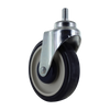 5 Inch Premium Swivel Shopping Cart Caster - Zinc Plated Heat Treated Yoke | Dual Precision Bearings P&H Casters