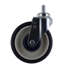 5 Inch Premium Swivel Shopping Cart Caster - Zinc Plated Heat Treated Yoke | Dual Precision Bearings P&H Casters