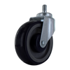 Welded Precision Swivel Shopping Cart Caster - Premium Zinc Plating | Heat-Treated Yoke Heavy Duty CasterHQ