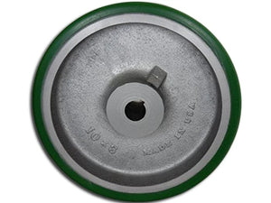 10 Inch x 3 Inch Polyurethane on Steel Keyed Drive Wheel - 2200 lbs Capacity | 1 Inch Bore CasterHQ