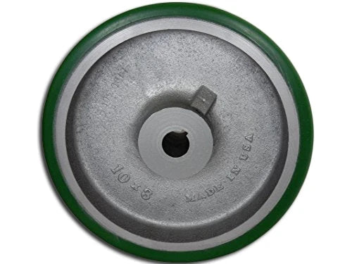 10" x 3" Polyurethane on Steel Keyed Drive Wheel | 30mm Bore - 2,250 lbs Capacity Per Wheel CasterHQ