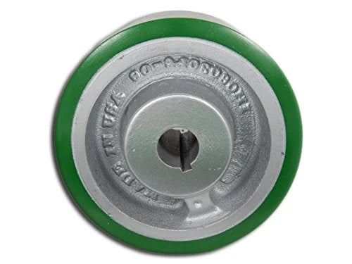 6" x 3" Polyurethane on Steel Keyed Drive Wheel | 12mm Bore - 1,500 lbs Capacity Per Wheel CasterHQ