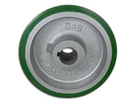 8" x 3" Polyurethane on Steel Keyed Drive Wheel | 28mm Bore - 1,850 lbs Capacity Per Wheel CasterHQ