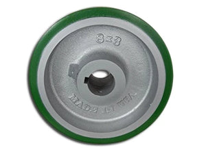 8" x 3" Polyurethane on Steel Keyed Drive Wheel | 1-1/4" Bore - 1,850 lbs Capacity Per Wheel CasterHQ