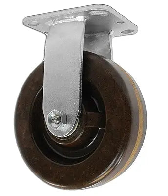6" X 2" High Temperature Phenolic Wheel Rigid Caster - 900 lbs Capacity -  | CasterHQ