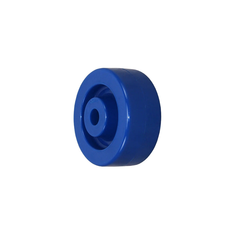 3" X 1-1/4" BLUE SOLID POLYURETHANE (NON MARKING) WHEEL - 300 LBS CAPACITY CasterHQ