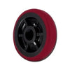 4" x 2" RED POLYURETHANE ON BLACK POLYOLEFIN CORE - 600 lbs Capacity CasterHQ