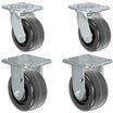 4" x 2" Phenolic Wheel 2 Swivel & 2 Rigid Caster – 3,200 lb | CasterHQ